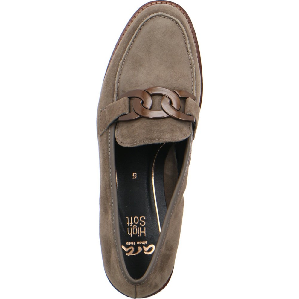 Loafers ARA Kent taiga Grise Femme | YVL-51640014