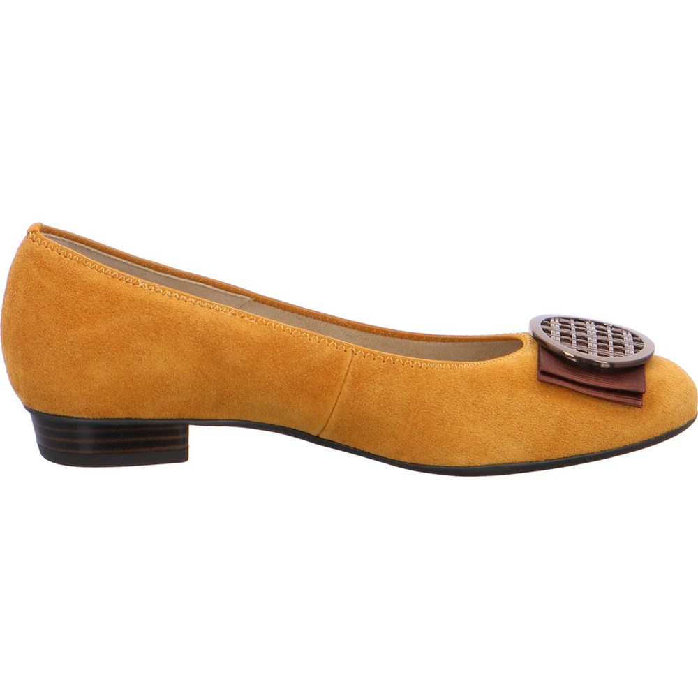 Ballerine ARA Bari curry Jaune Femme | WSJ-26282785