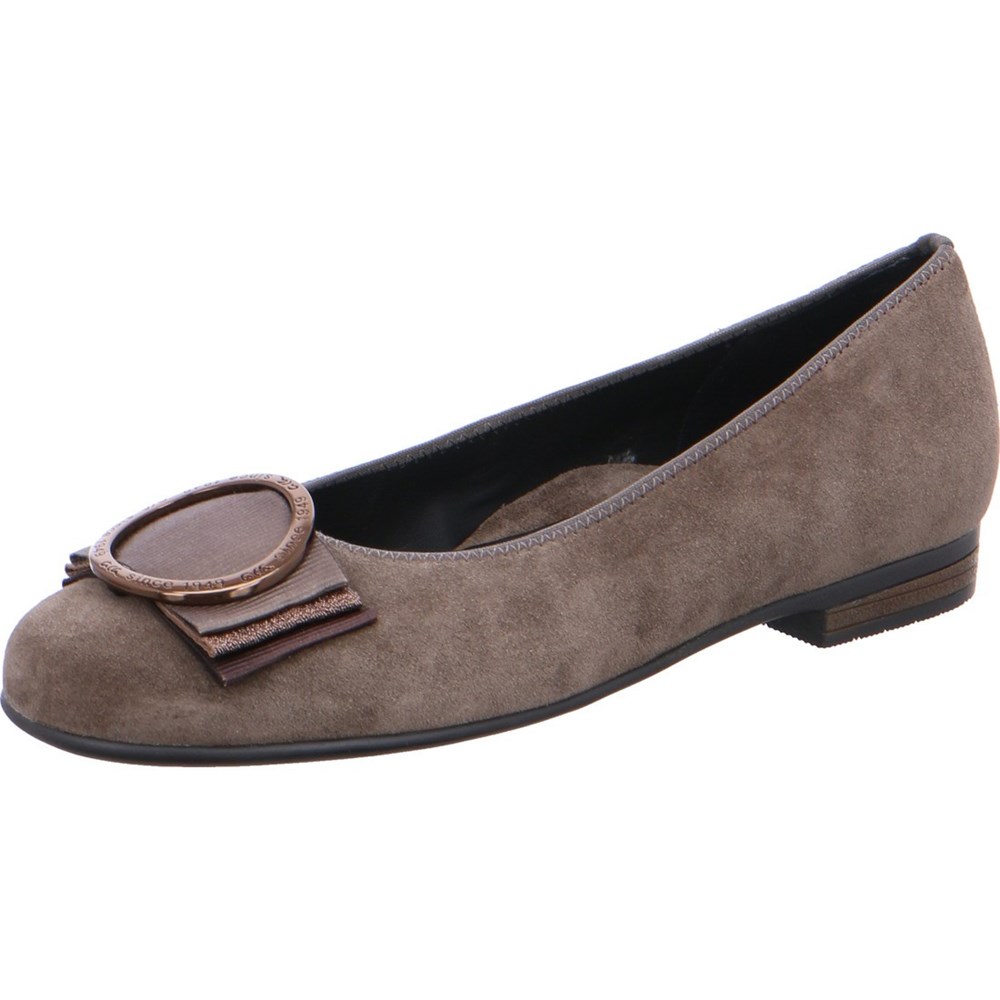 Ballerine ARA Sardinia taiga Grise Femme | ZHV-74706321