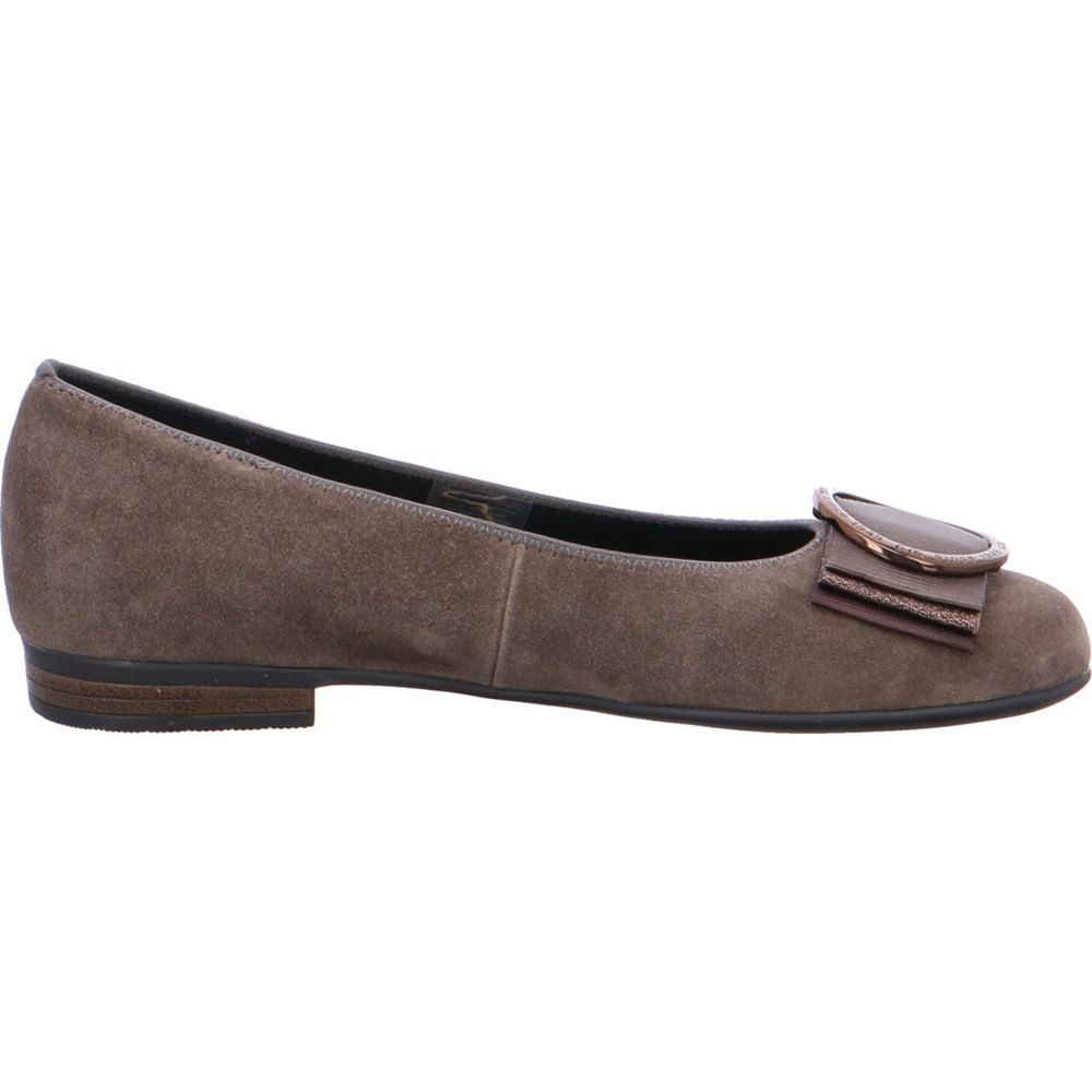 Ballerine ARA Sardinia taiga Grise Femme | ZHV-74706321