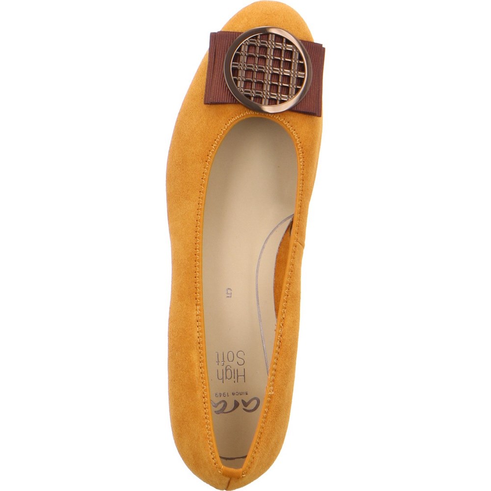 Ballerine ARA Bari curry Jaune Femme | WSJ-26282785