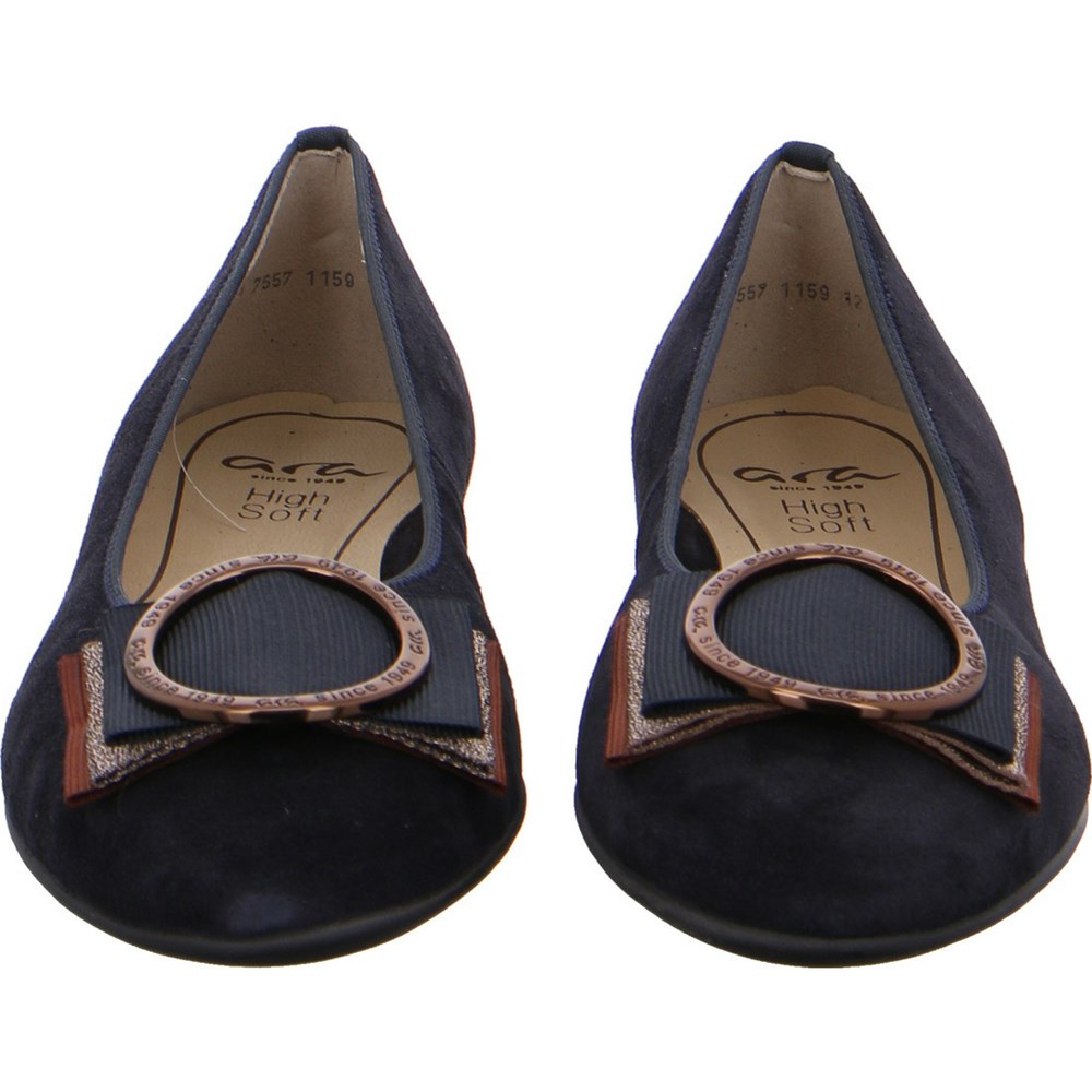 Ballerine ARA Sardinia Bleu Femme | JMH-55972785