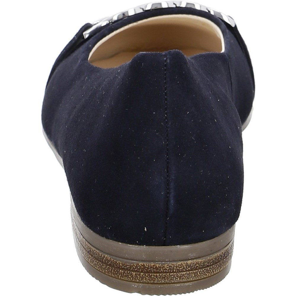 Ballerine ARA Sardinia Bleu Femme | OLI-42825875