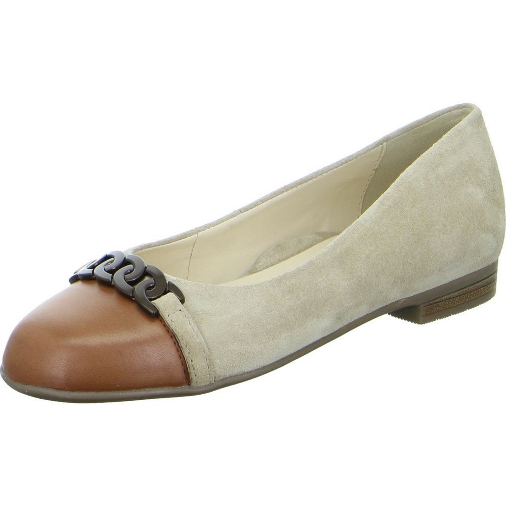 Ballerine ARA Sardinia brandy Beige Femme | VAF-16648627