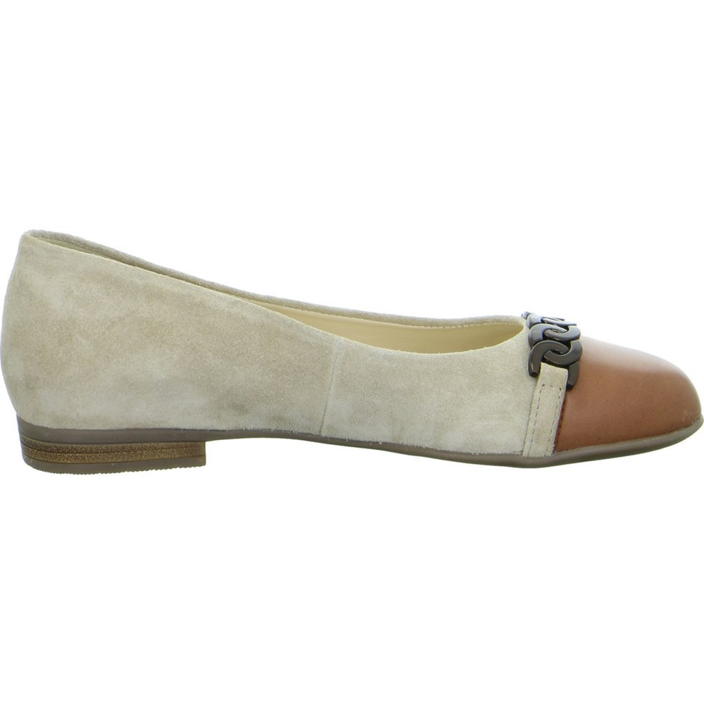 Ballerine ARA Sardinia brandy Beige Femme | VAF-16648627