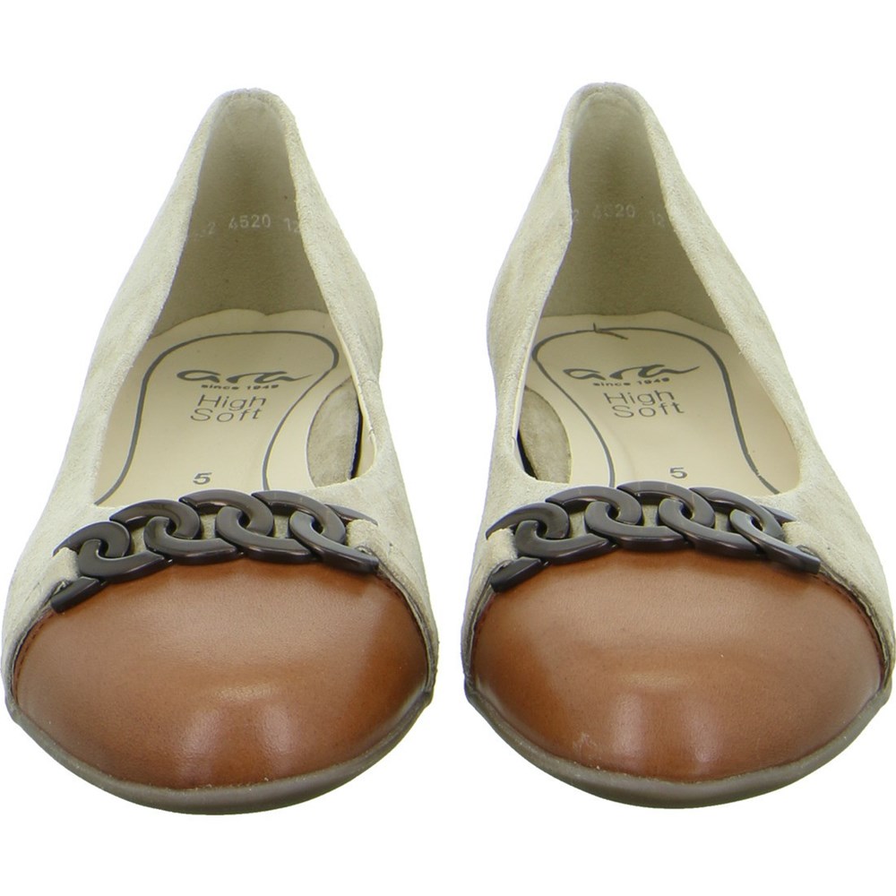 Ballerine ARA Sardinia brandy Beige Femme | VAF-16648627