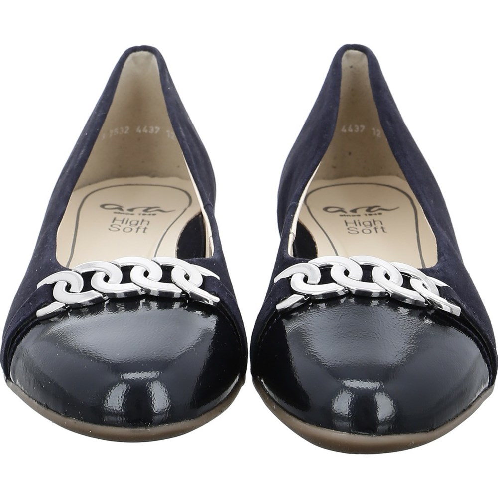 Ballerine ARA Sardinia Bleu Femme | OLI-42825875