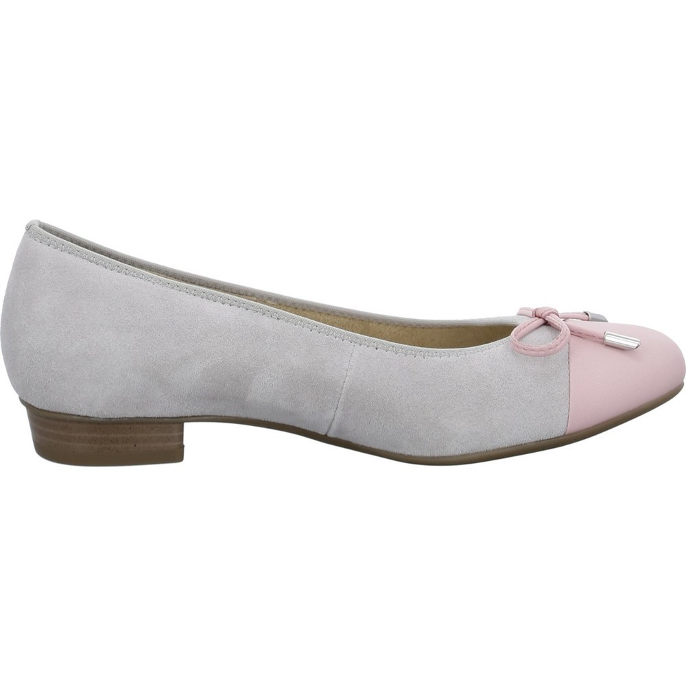 Ballerine ARA Bari flamingo pebble Grise Femme | LYS-23124314