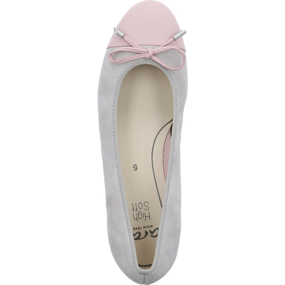 Ballerine ARA Bari flamingo pebble Grise Femme | LYS-23124314