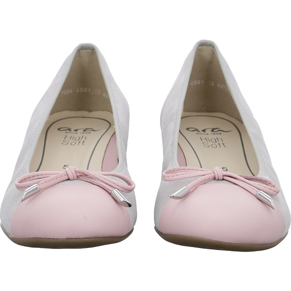 Ballerine ARA Bari flamingo pebble Grise Femme | LYS-23124314