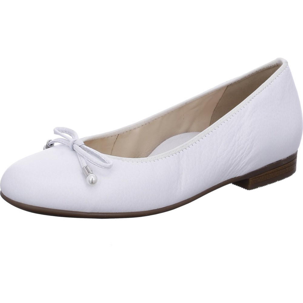 Ballerine ARA Sardinia Blanche Femme | QKU-94414172