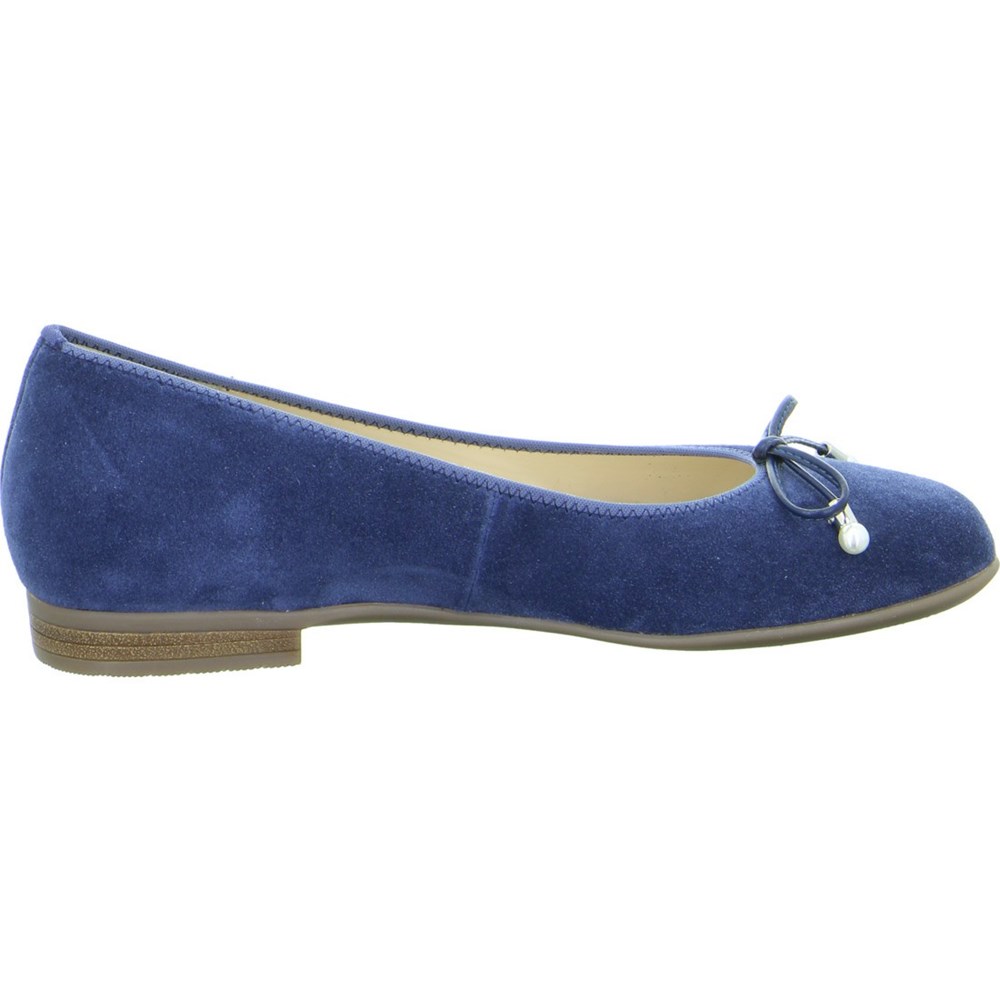 Ballerine ARA Sardinia Bleu Femme | VJX-66505948