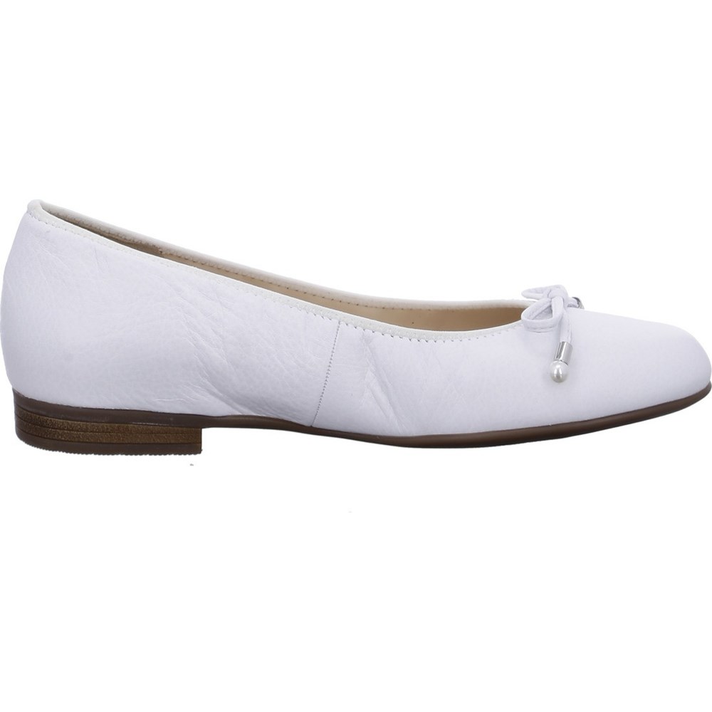 Ballerine ARA Sardinia Blanche Femme | QKU-94414172