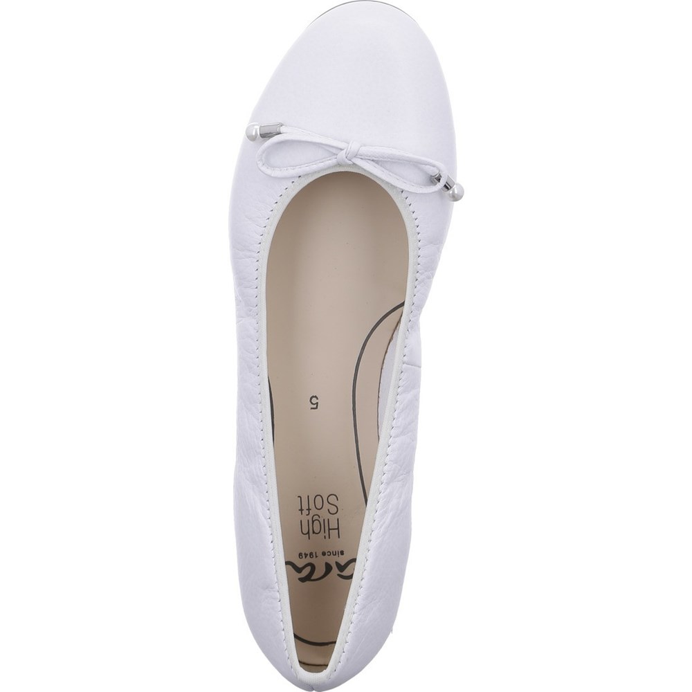 Ballerine ARA Sardinia Blanche Femme | QKU-94414172