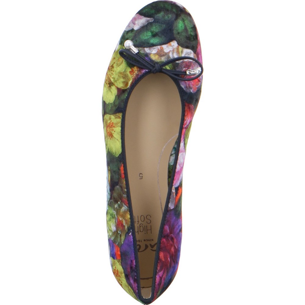 Ballerine ARA Sardinia multi Noir Femme | FDA-86451912