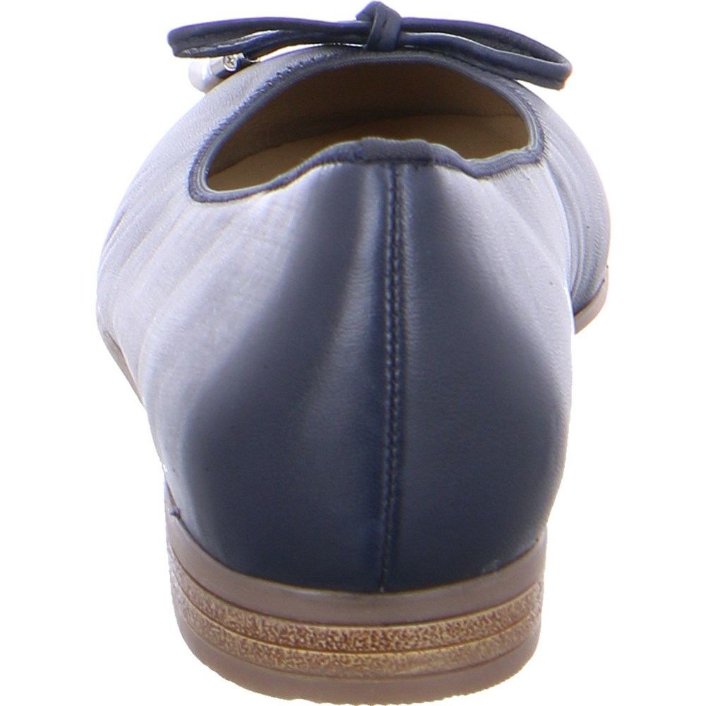 Ballerine ARA Sardinia Bleu Femme | YEW-92314435