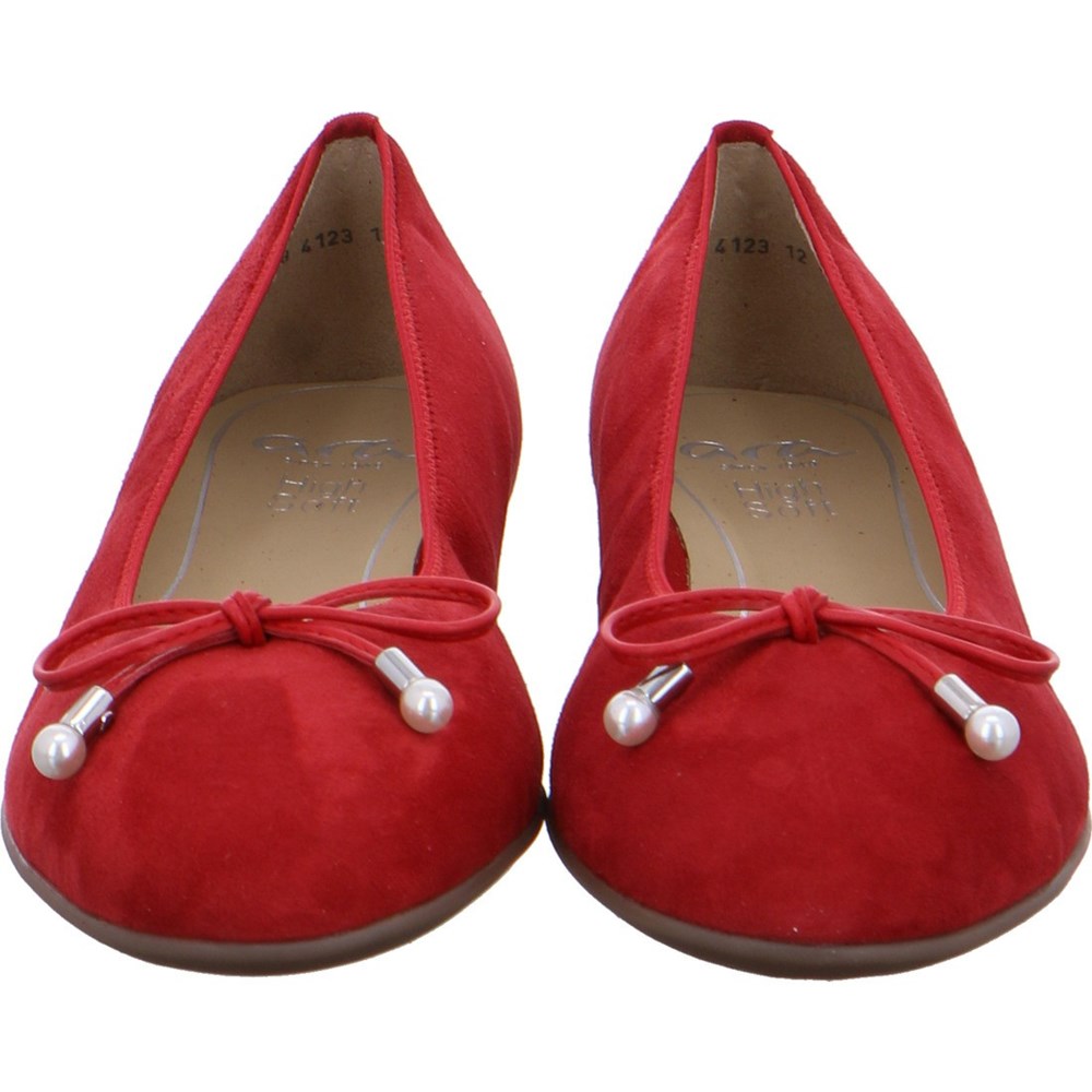 Ballerine ARA Sardinia Rouge Femme | BFO-68187651