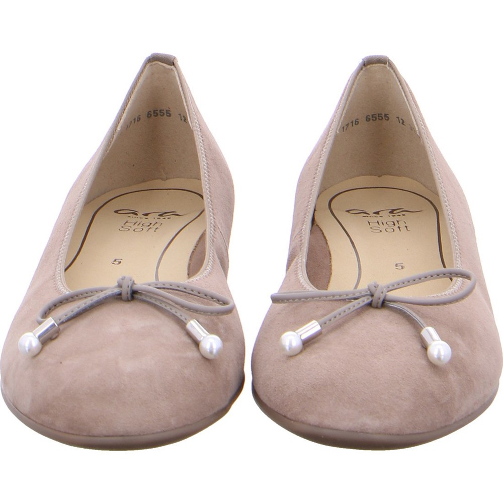 Ballerine ARA Sardinia taupe Beige Femme | XFS-38869975