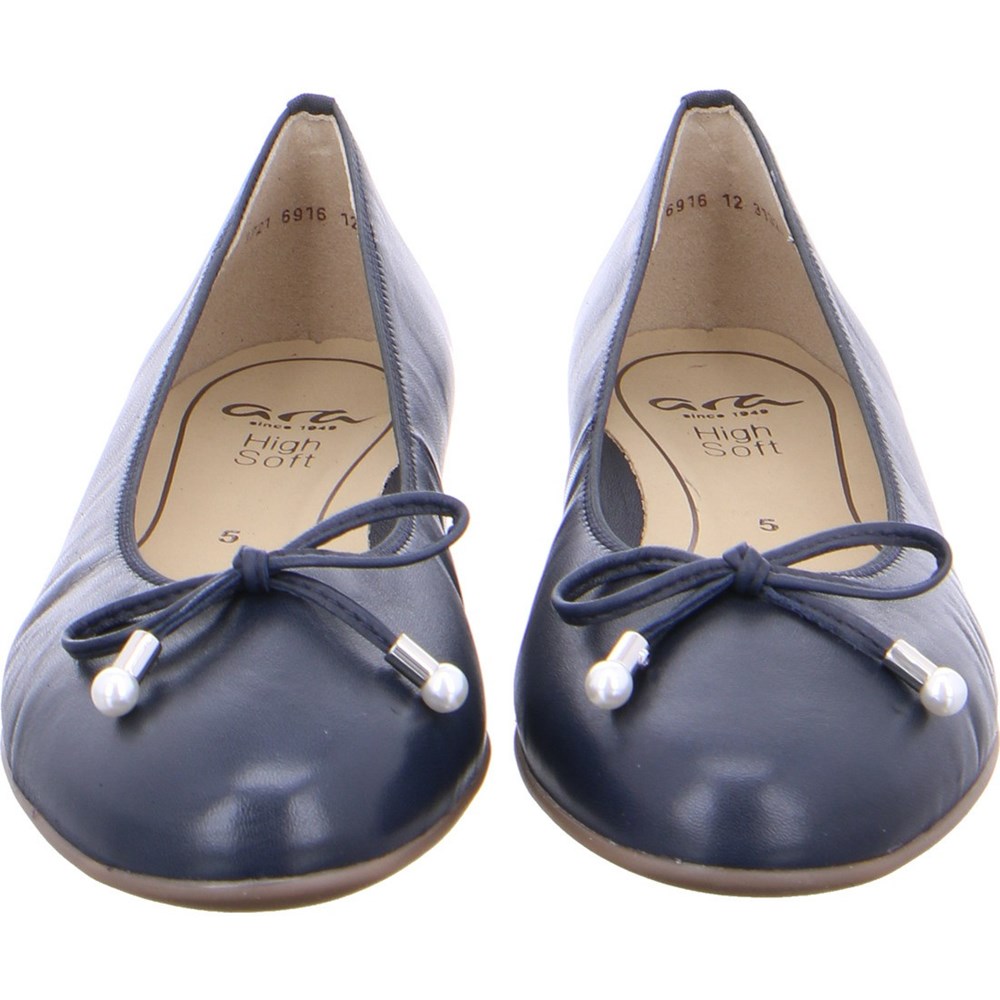 Ballerine ARA Sardinia Bleu Femme | YEW-92314435