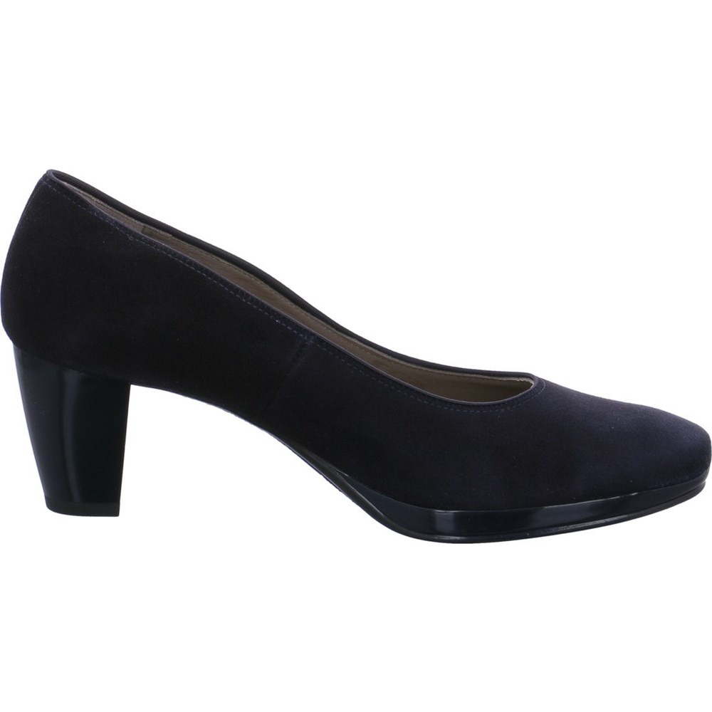 Chaussures Court ARA platform heels Toulouse Bleu Femme | JAT-06466695