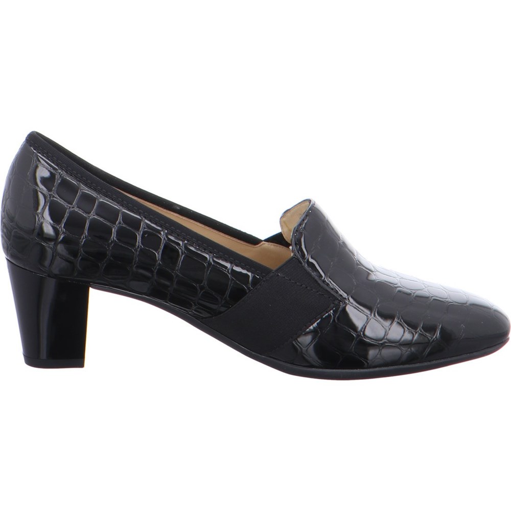 Chaussures Court ARA Courts Verona Noir Femme | SKG-63724414