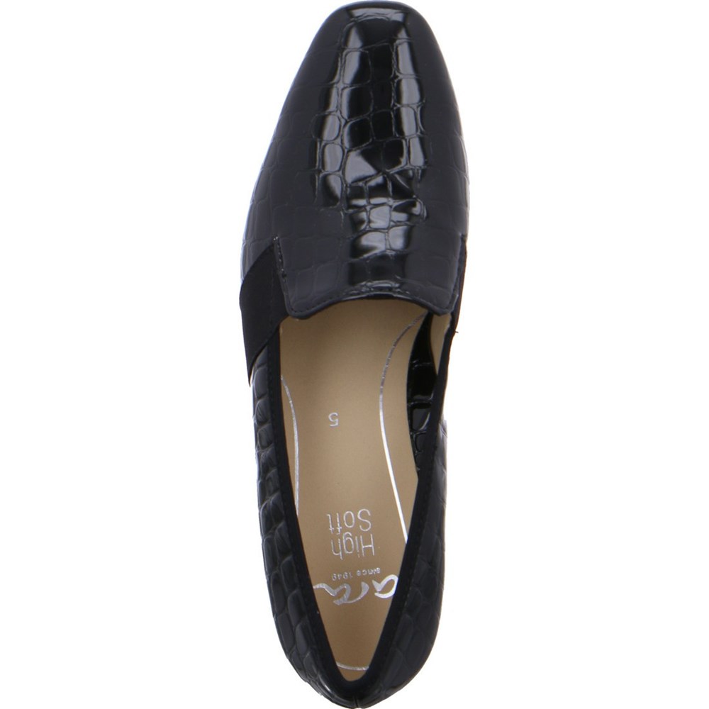 Chaussures Court ARA Courts Verona Noir Femme | SKG-63724414