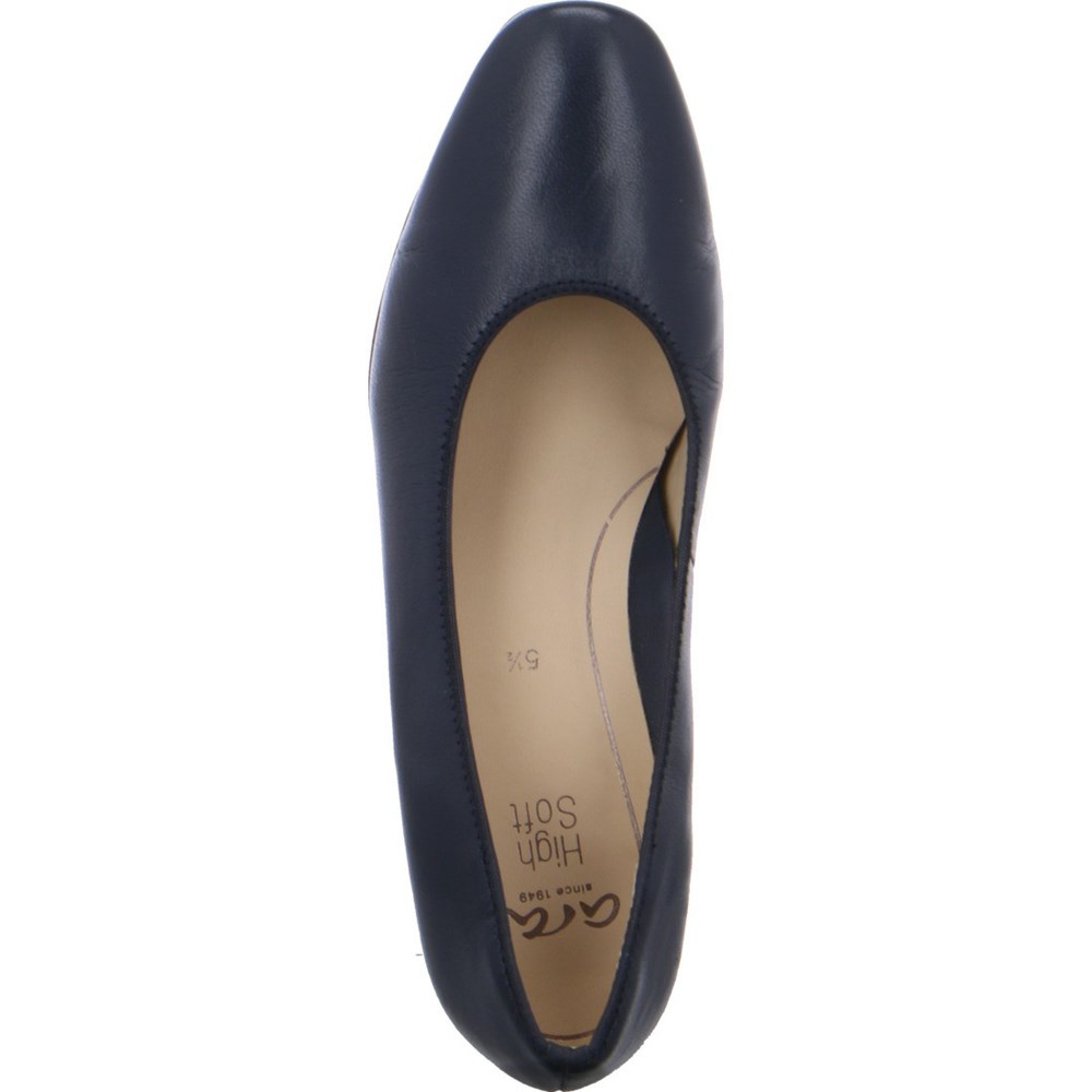 Chaussures Court ARA Court Milano Bleu Femme | LDG-37398335