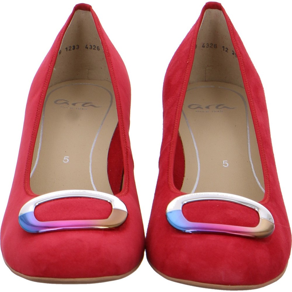 Chaussures Court ARA courts Brighton Rouge Femme | KOQ-63423625