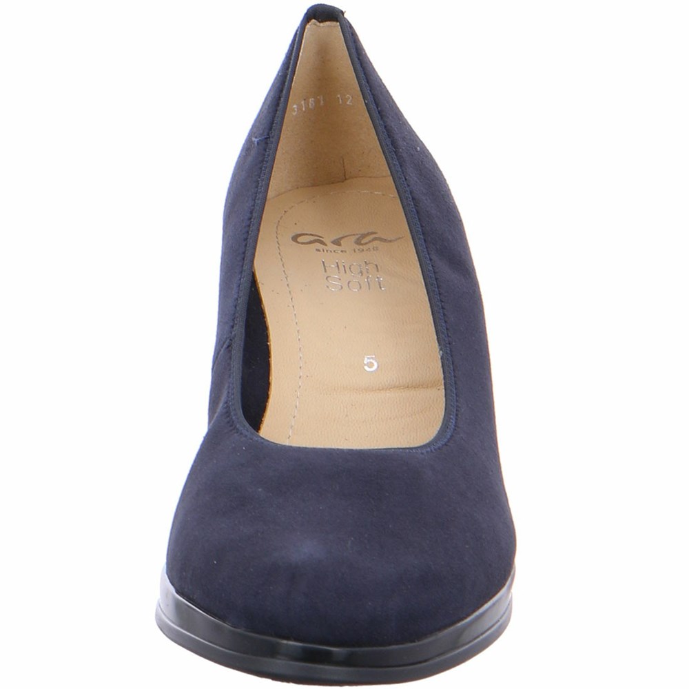 Chaussures Court ARA platform heels Orly Bleu Femme | UBM-95310175