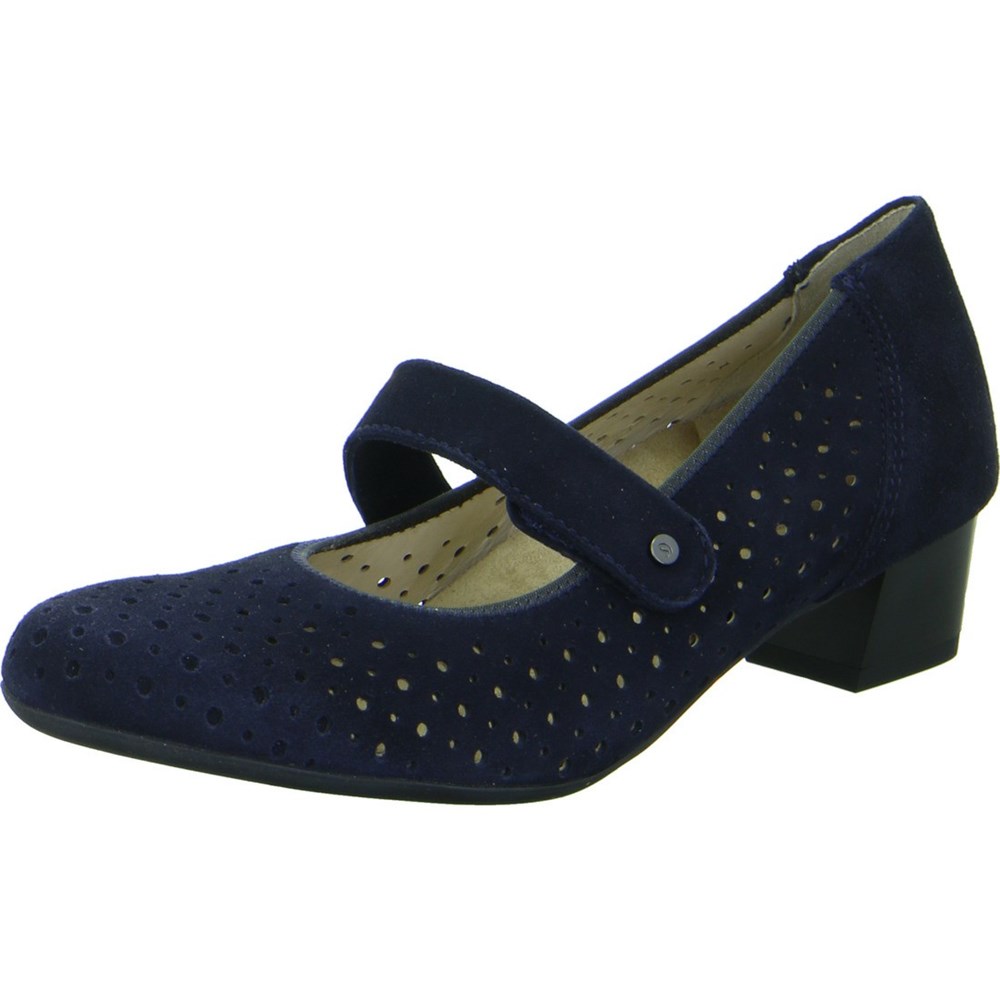 Chaussures Court ARA Nizza Bleu Femme | YVC-16867550