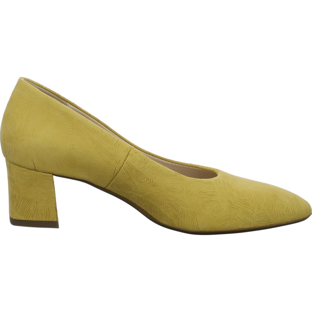 Chaussures Court ARA London sole Jaune Femme | VSX-43031253