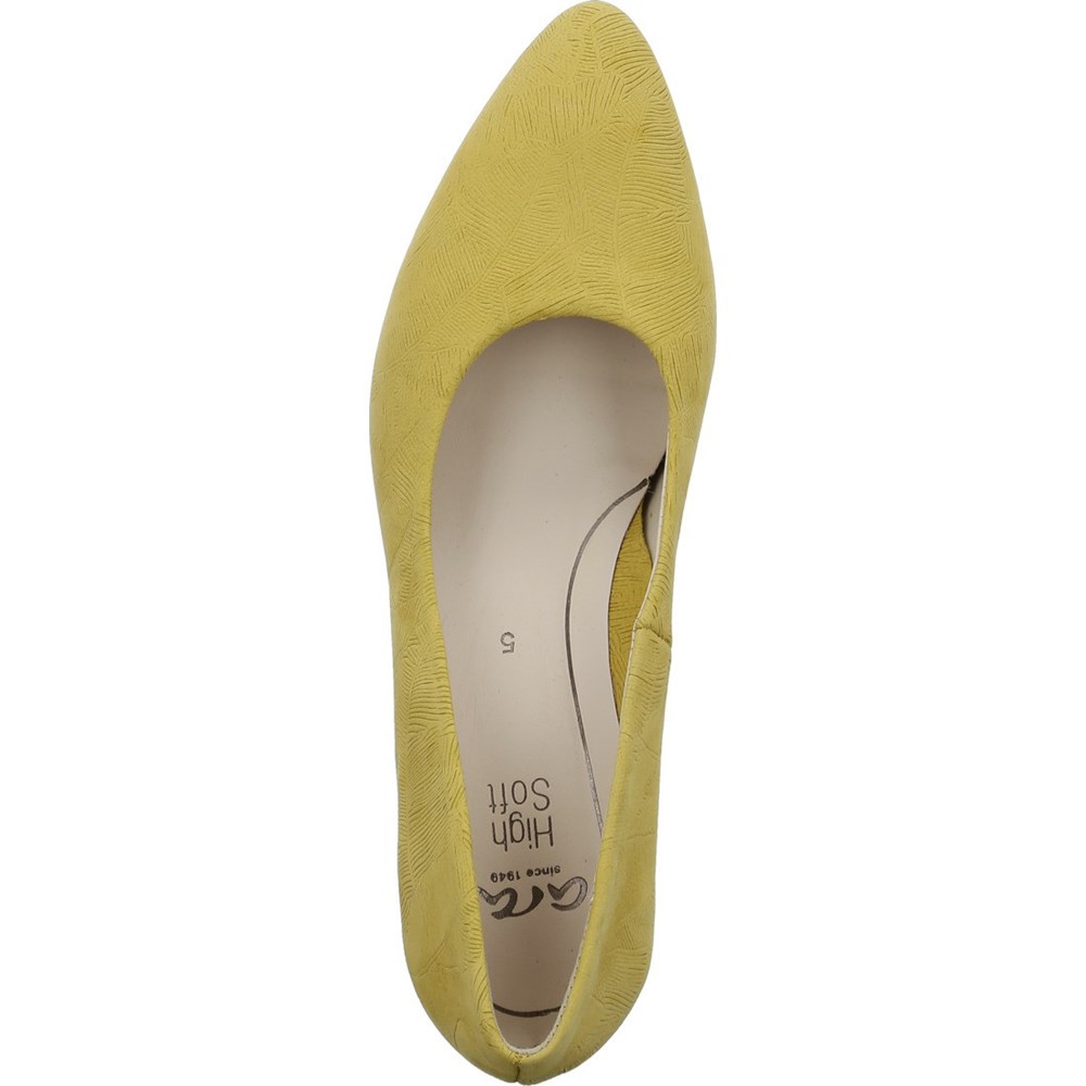 Chaussures Court ARA London sole Jaune Femme | VSX-43031253