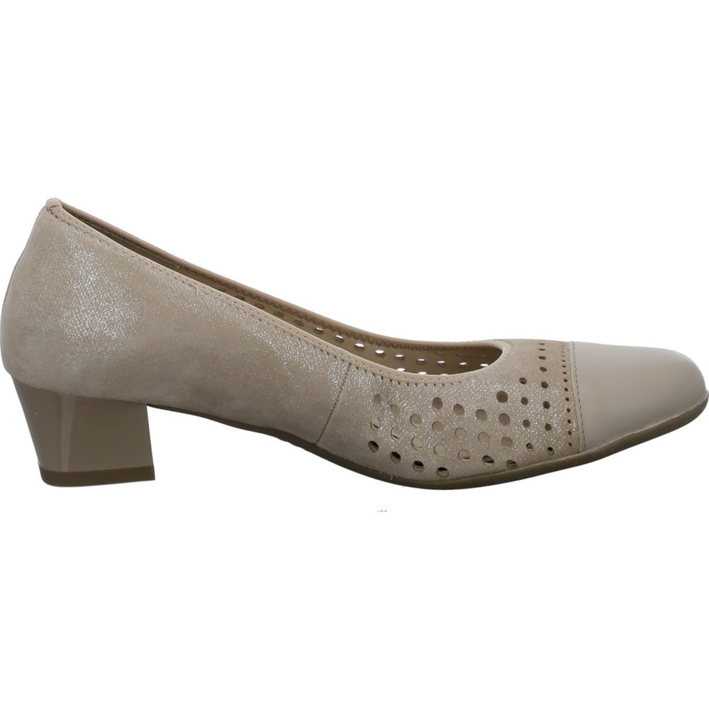 Chaussures Court ARA Nizza Beige Femme | NOL-47252834