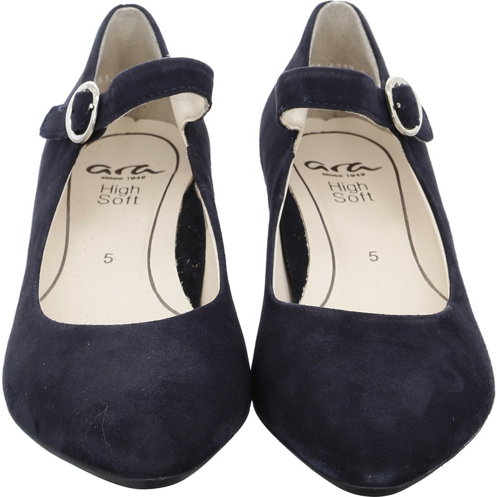 Chaussures Court ARA London Bleu Femme | CJE-95893328