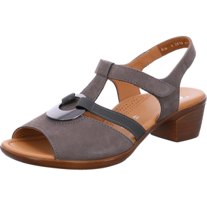 Sandales ARA Heeledals Lugano street Grise Femme | AKD-26151260