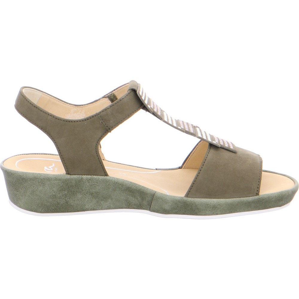 Sandales ARA Capri Vert Femme | JPE-36844238