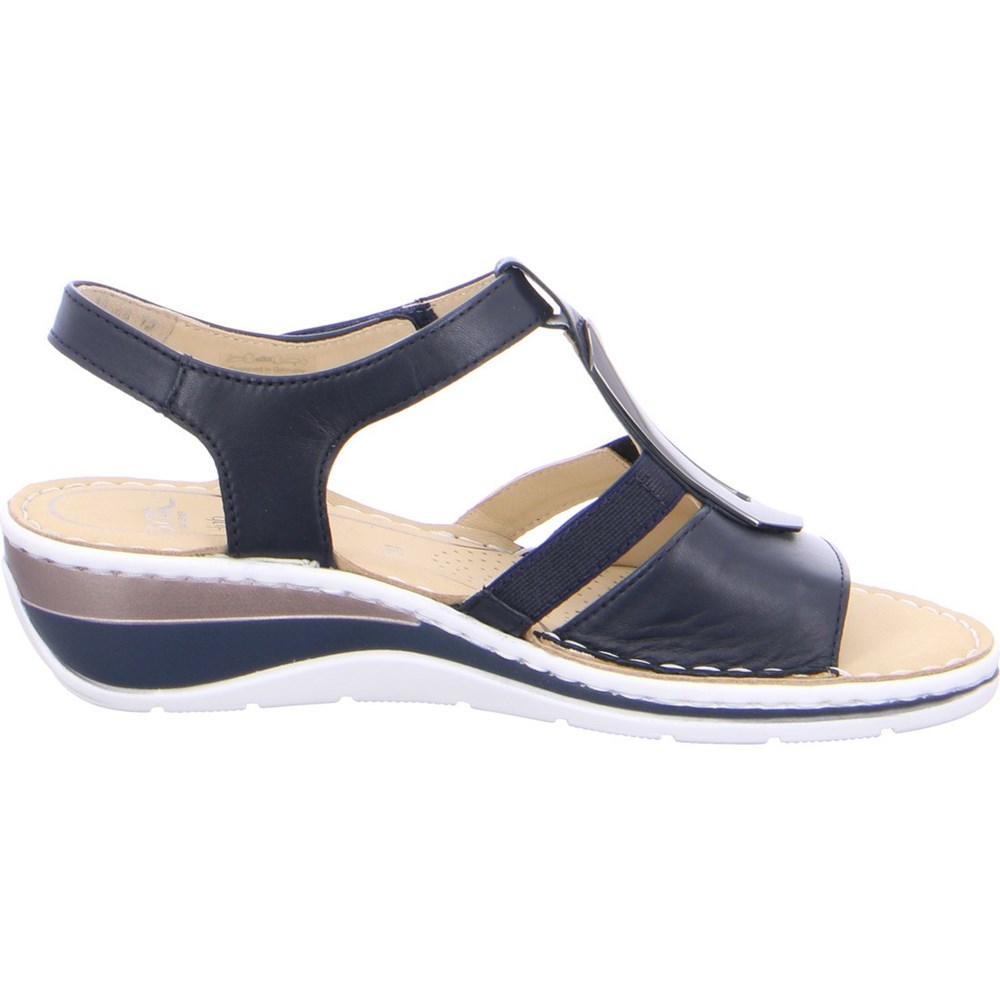 Sandales ARA Amalfi Bleu Femme | TJW-84799690