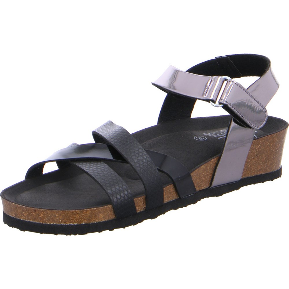 Sandales ARA Bali Noir Femme | EVT-86976123