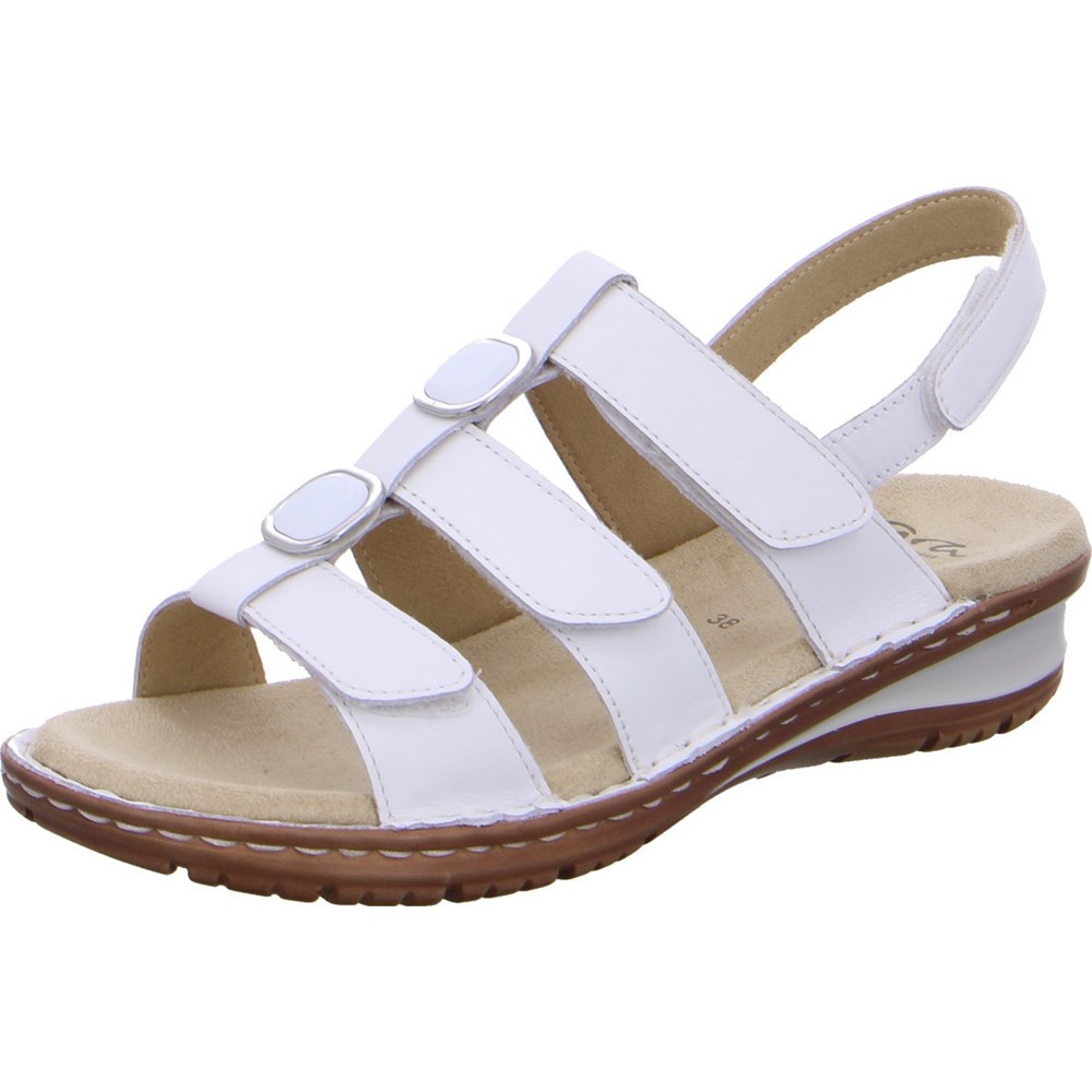 Sandales ARA Hawaii Blanche Femme | LWT-48890297