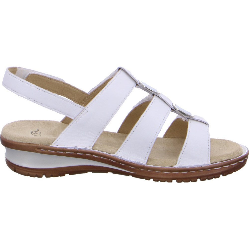 Sandales ARA Hawaii Blanche Femme | LWT-48890297