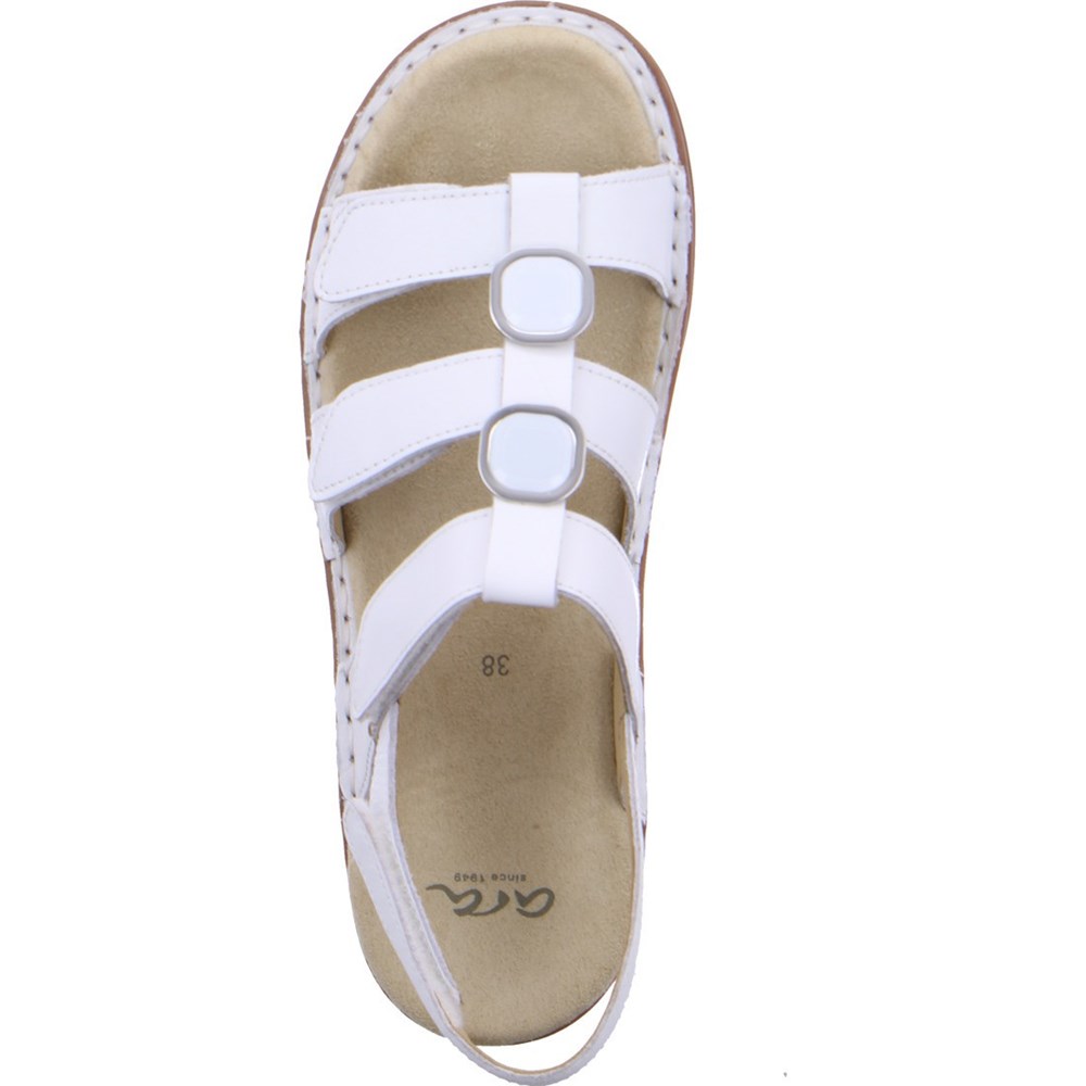 Sandales ARA Hawaii Blanche Femme | LWT-48890297