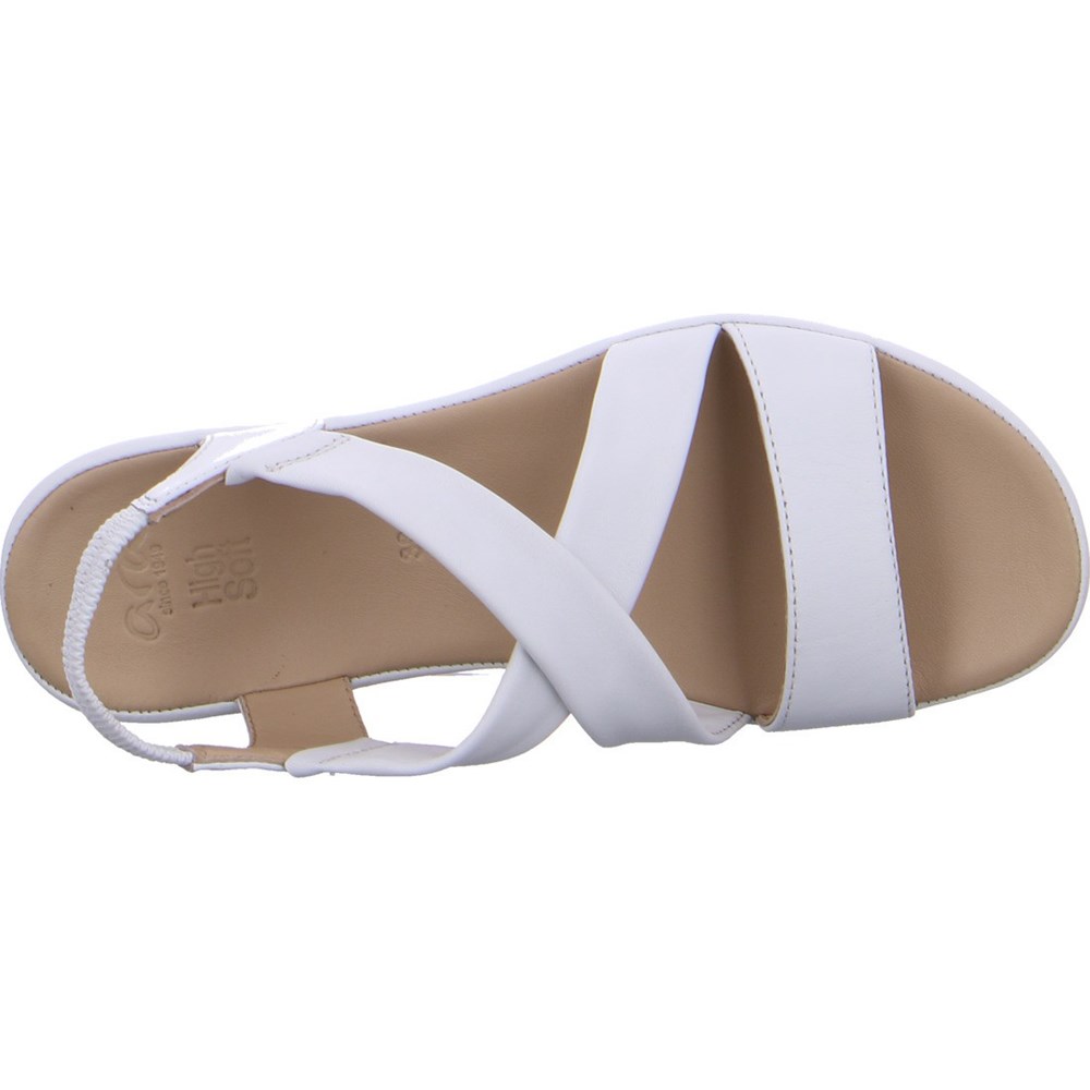 Sandales ARA Dubai Blanche Femme | WQW-96160253