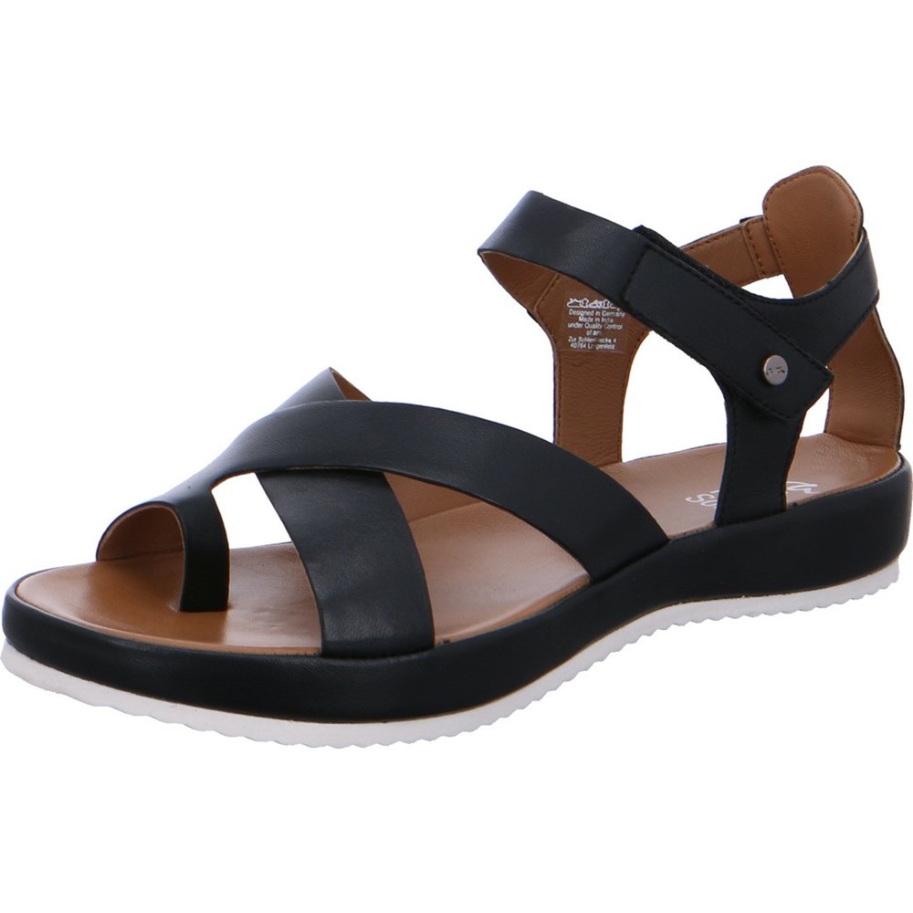 Sandales ARA Dubai Noir Femme | PNI-09828553