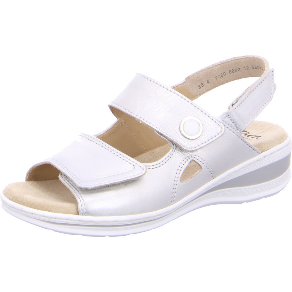 Sandales ARA Korfu Grise Femme | QNA-29710720