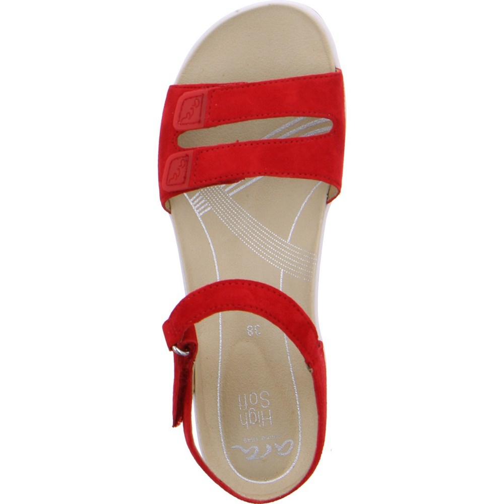 Sandales ARA Napoli Rouge Femme | RFQ-74680756