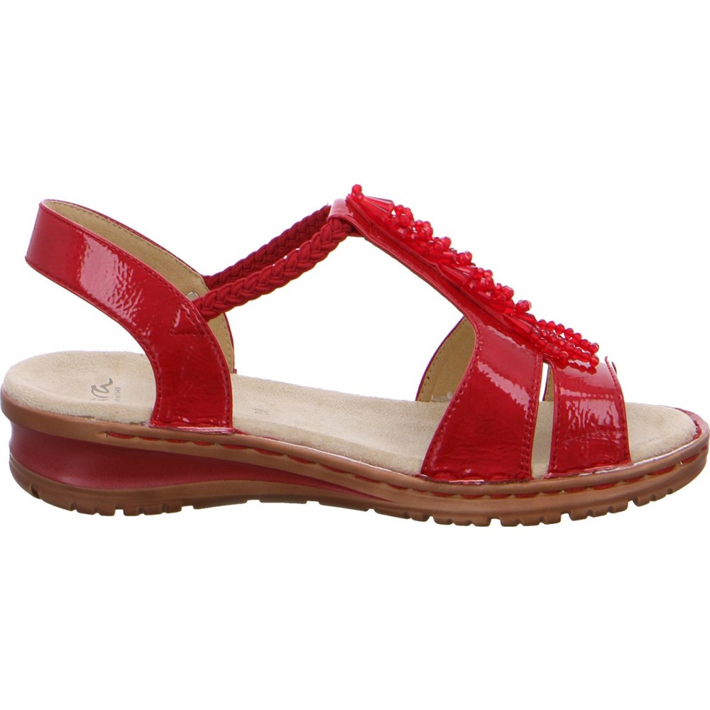 Sandales ARA araals Hawaii Rouge Femme | PJR-80706328