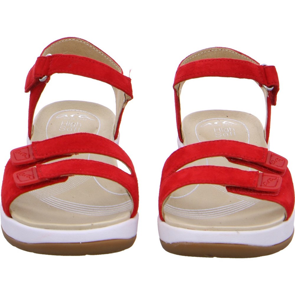 Sandales ARA Napoli Rouge Femme | RFQ-74680756