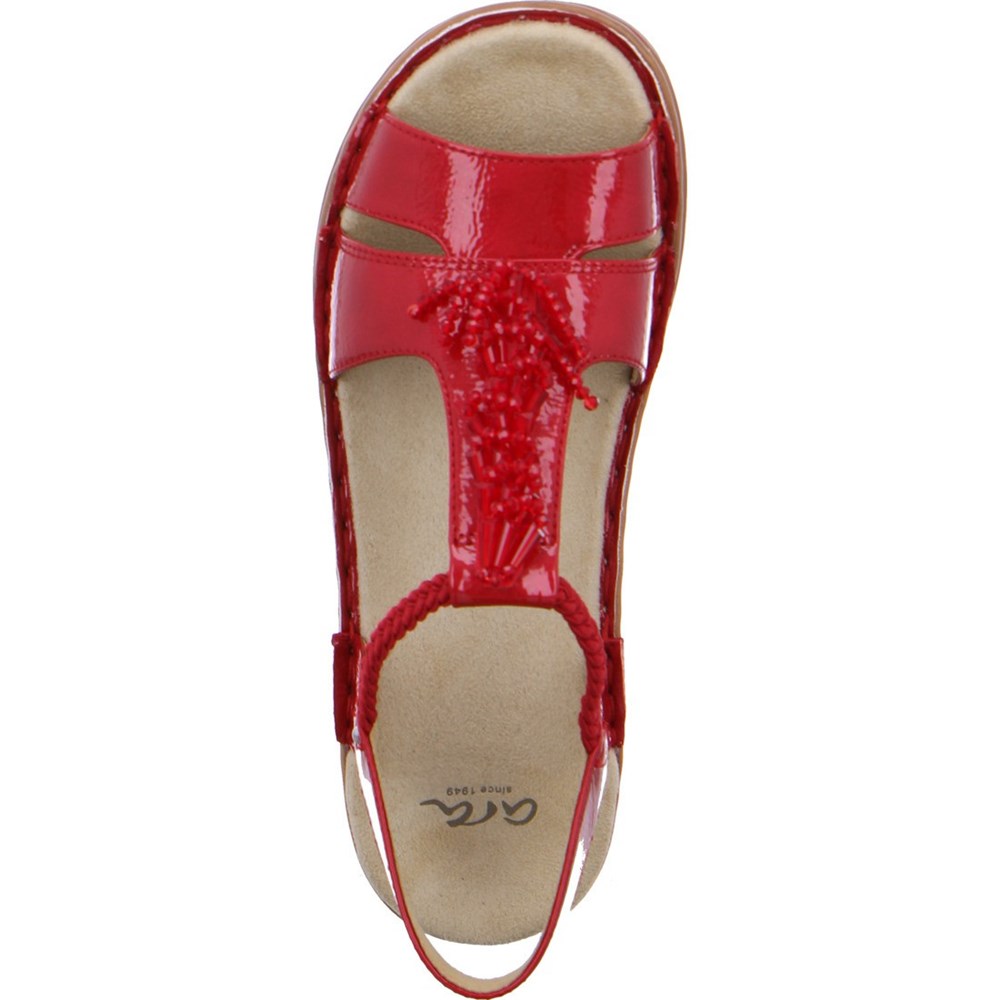 Sandales ARA araals Hawaii Rouge Femme | PJR-80706328