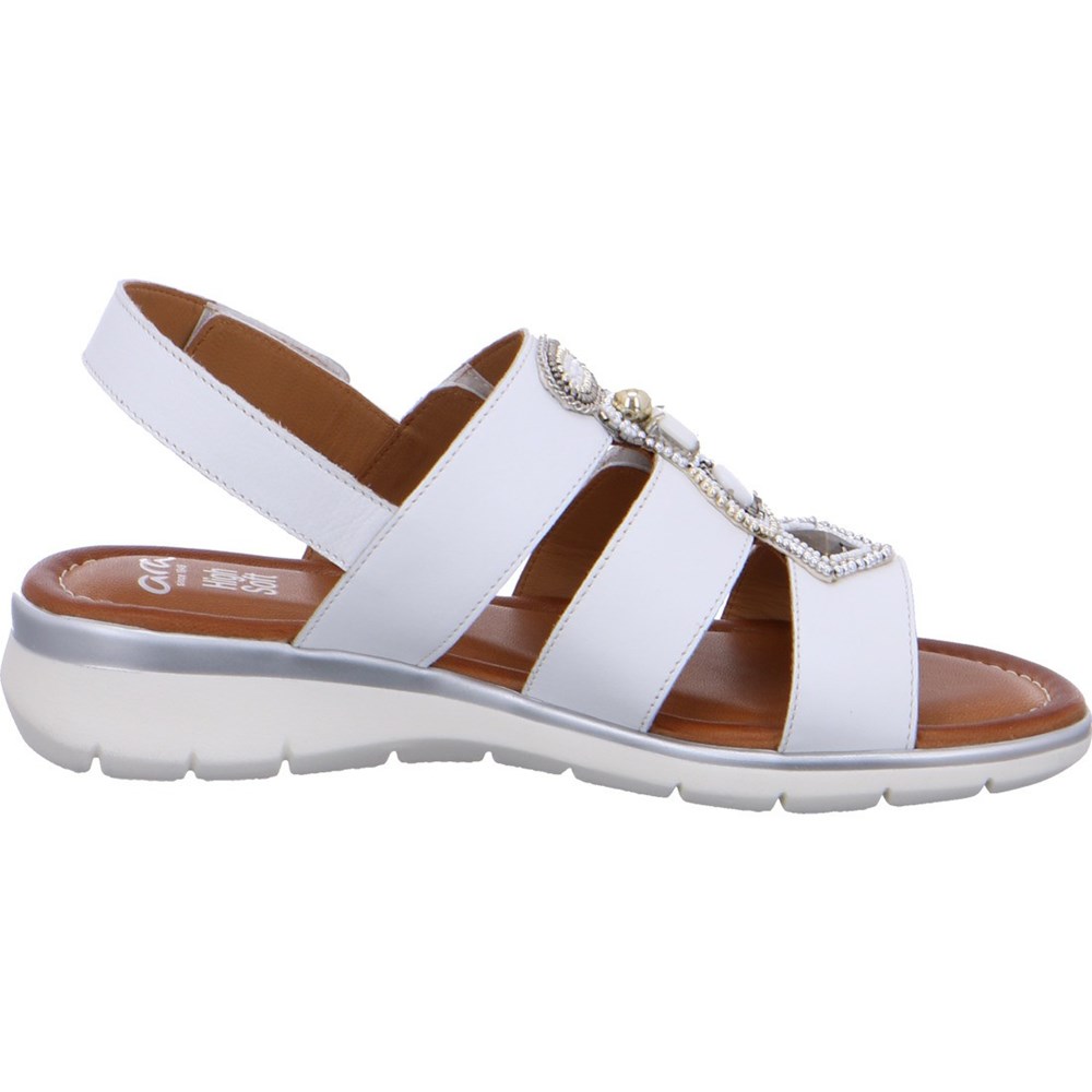 Sandales ARA Kreta Blanche Femme | ZPM-77376104