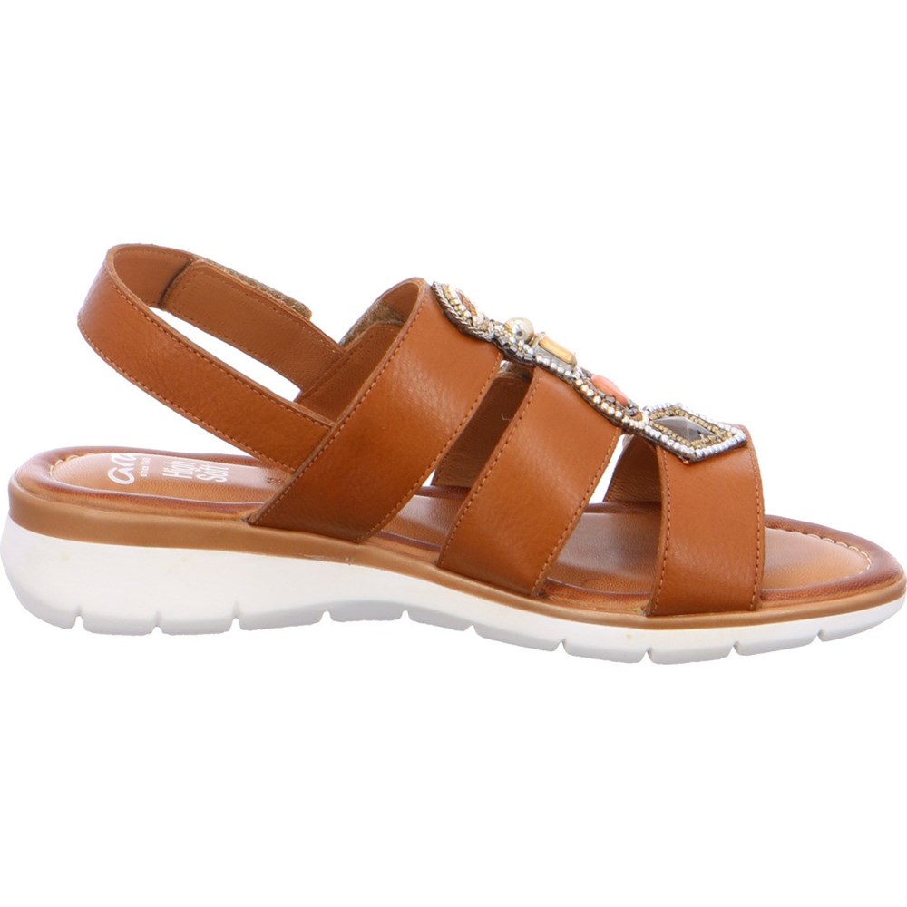 Sandales ARA Wedgeal Kreta cognac Marron Femme | YII-52189560